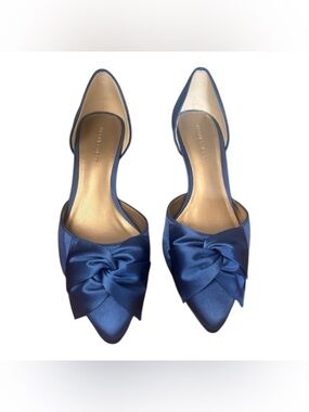 Mid Satin Heel with Bow
